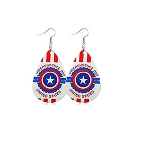 July 4th Earrings - Picture 1 of 1